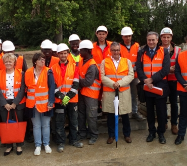 JOURNEE MONDIALE DES REFUGIES : LA PREFETE A LA RENCONTRE DE NOS FUTURS MACONS VRD