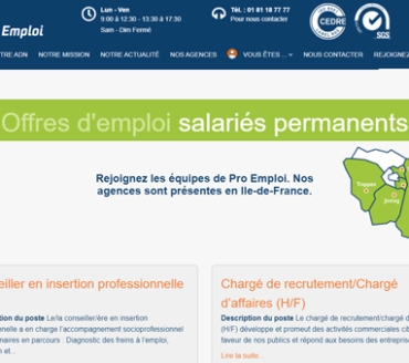 Rejoignez les équipes de PRO EMPLOI !